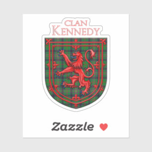 Pegatina Kennedy Tartan Scottish Plaid Lion Rampant