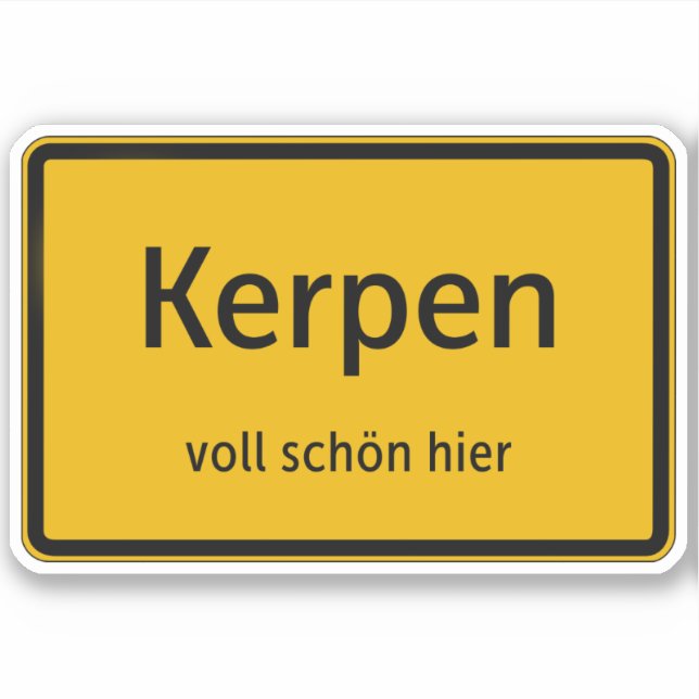 Pegatina Kerpen Aufkleber Sticker Autoaufkleber (Anverso)