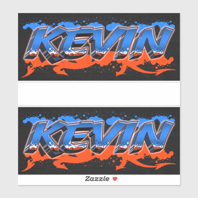 Pegatina Kevin Vorname Name Graffiti Aufkleber Sticker (Hoja)