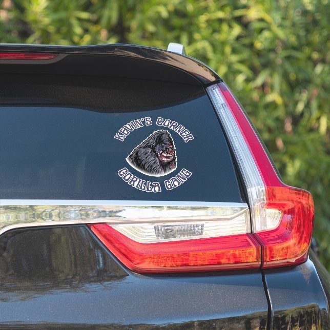 Pegatina Kevin's Corner GORILLA GANG (Lado del coche)