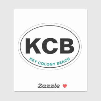 Pegatina Key Colony Beach KCB Óvalo