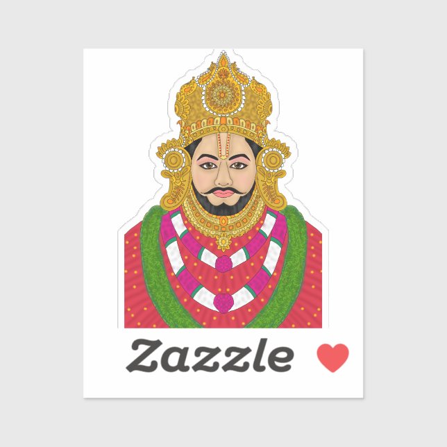 Pegatina Khatoo Shyam Ji Sticker (Hoja)