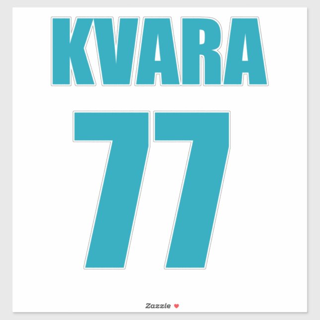 Pegatina Khvicha Kvaratskhelia (Hoja)