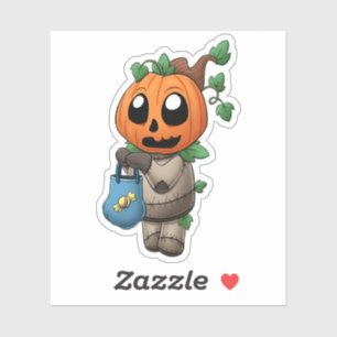 Pegatina Kid de calabaza