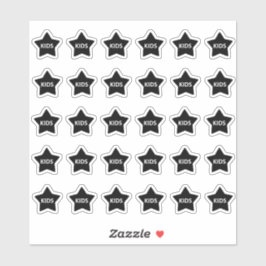 Pegatina Kids Menu Wedding Place Card Food Meal Choice