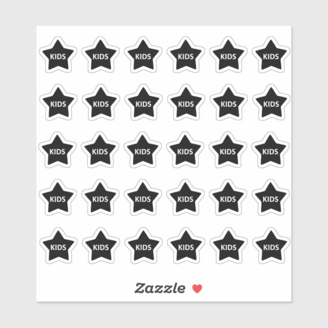 Pegatina Kids Menu Wedding Place Card Food Meal Choice (Hoja)