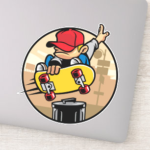 Pegatina Kids Skateboard