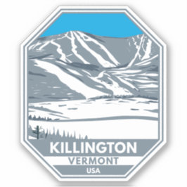 Pegatina Killington Ski Area Winter Vermont
