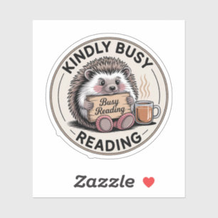 Pegatina Kindly Busy Leer — Insignia de edgehog