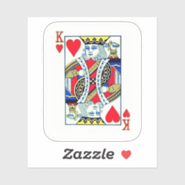 PEGATINA KING OF HEARTS