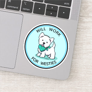 Pegatina KiniArt Westie Cutie