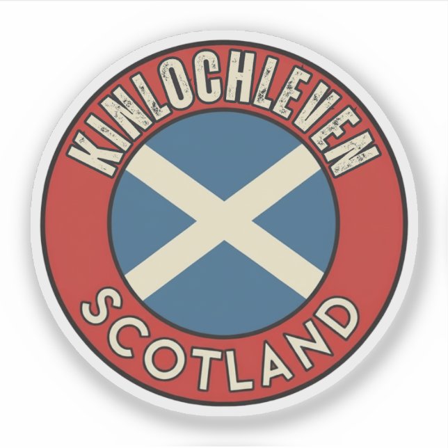 Pegatina Kinlochleven, Escocia (Anverso)