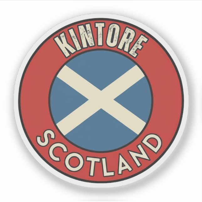 Pegatina Kintore, Escocia (Anverso)