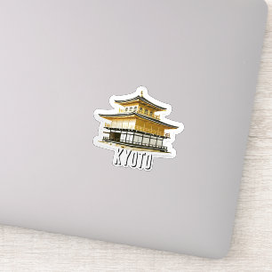 Pegatina Kioto Japón Viaje Kinkatsuji Pavillon Dorado