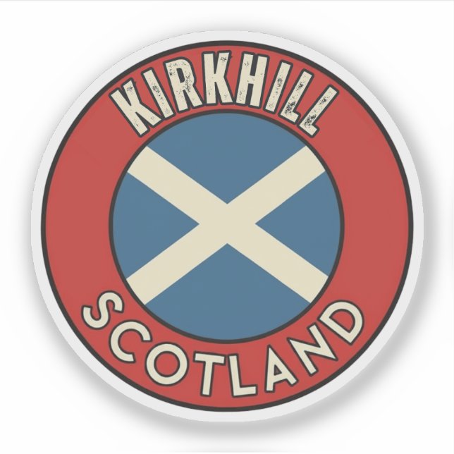 Pegatina Kirkhill, Escocia (Anverso)