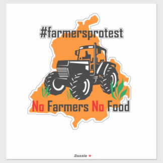 Pegatina Kisan No Farmers No Food