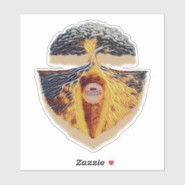 Pegatina KIss Cut Hungry Hollow Brewing Sticker