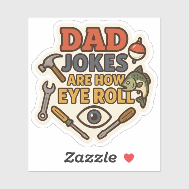 Pegatina Kit de emergencia de Chistes de papá URGENTE 2025  (Hoja)