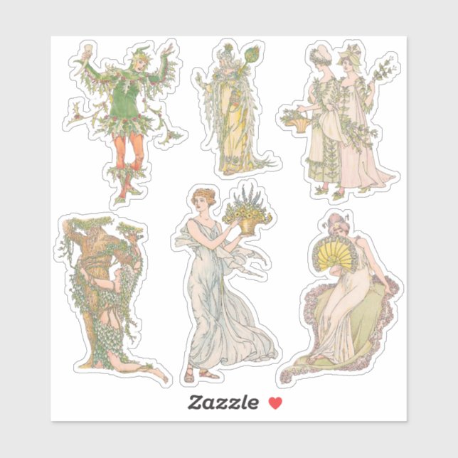 Pegatina Kit de Journal de Flores Jardín de Shakespeares Vi (Hoja)