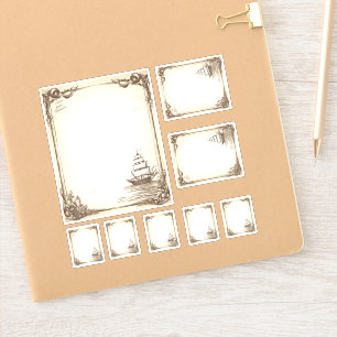 Pegatina Kit de menú Buques de vela pirata