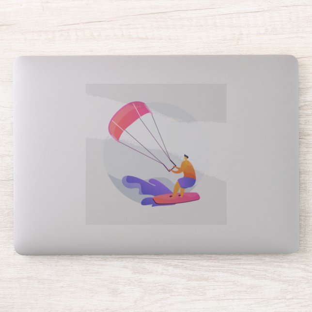 Pegatina Kitesurfer (Ordenador)