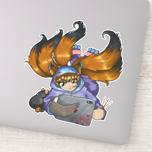 Pegatina Kitsune Life