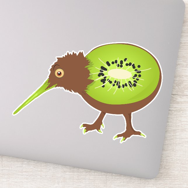 Pegatina Kiwi Bird Funny Fruit (Detalle)
