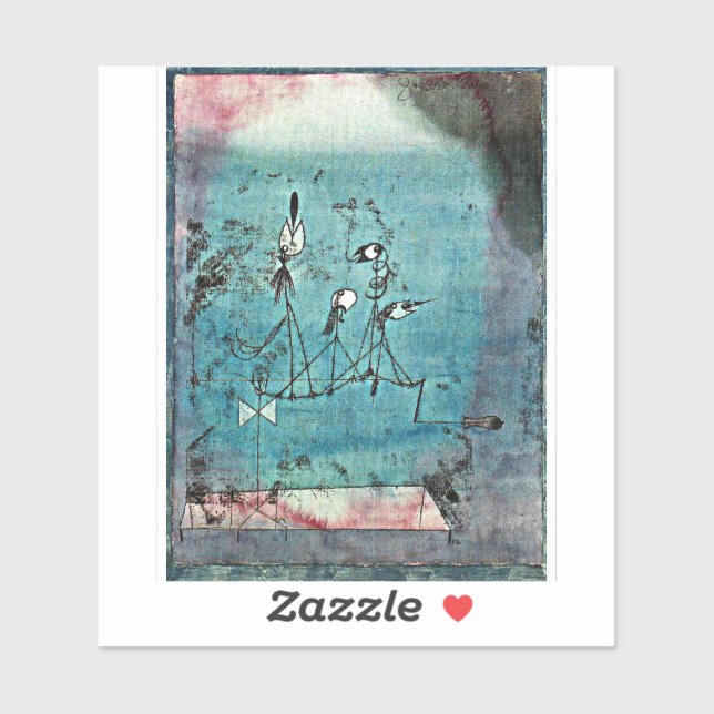 Pegatina Klee - Máquina de Twitter (Hoja)