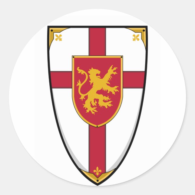 Pegatina Knights Shield (Anverso)