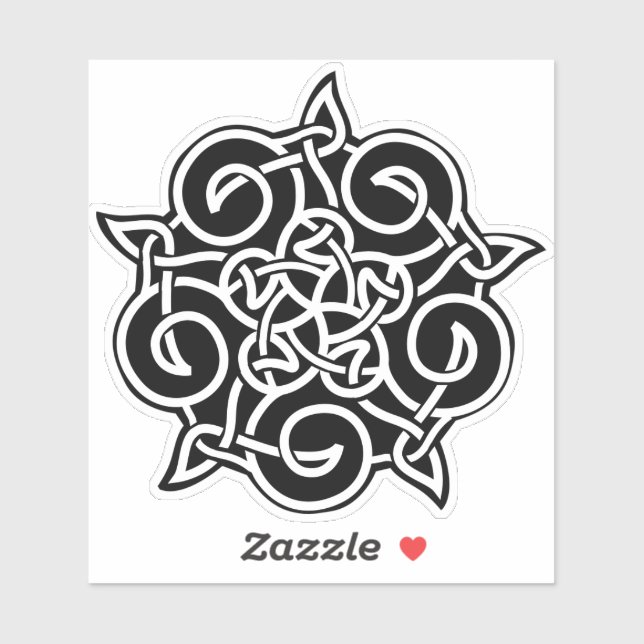 Pegatina Knot celta (Hoja)