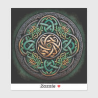 Knot Celtic Green Gold Knotwork