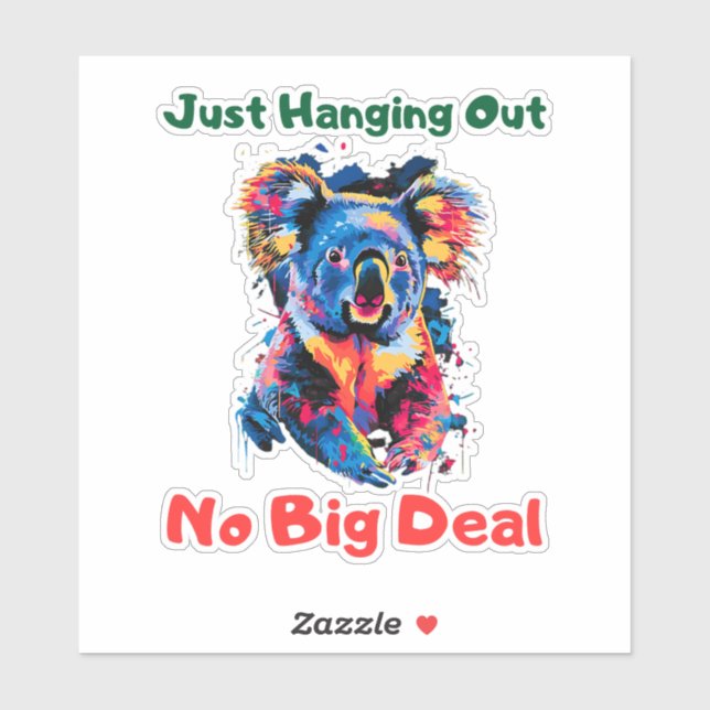 Pegatina Koala (Hoja)