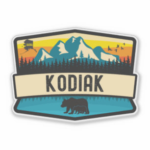 Pegatina Kodiak, Alaska