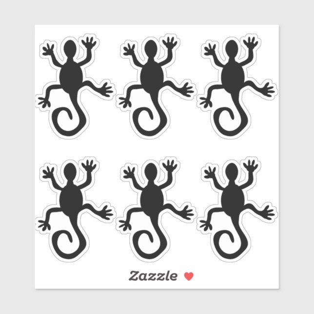 Pegatina Kokopelli Lizard Silhouette Crafting Set Vinyl (Hoja)