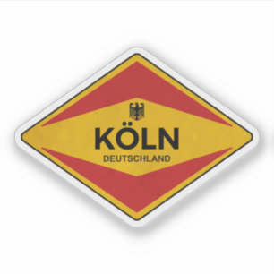 Pegatina Köln Alemania Vintage