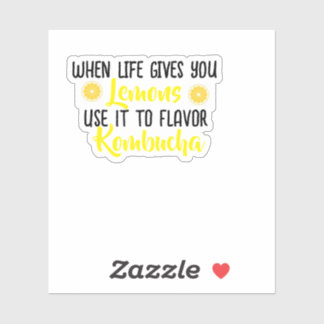 Pegatina Kombucha-Lemons-Vinyl