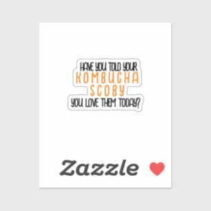 Pegatina KombuchaScobyLove-Vinyl
