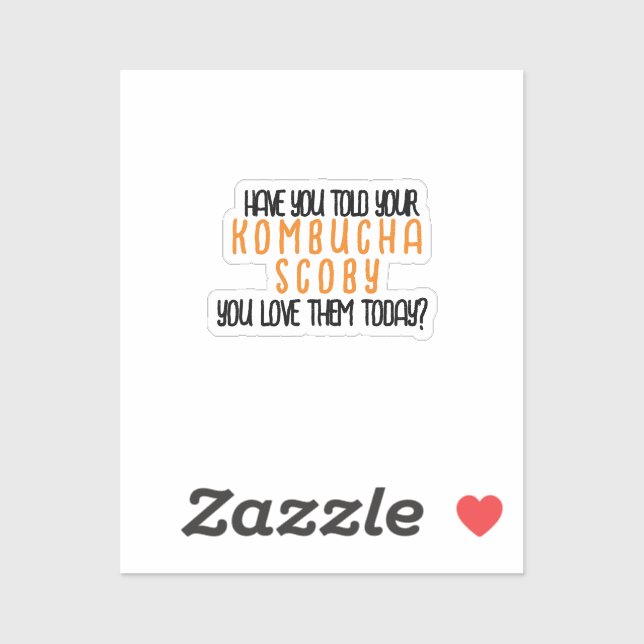 Pegatina KombuchaScobyLove-Vinyl (Hoja)