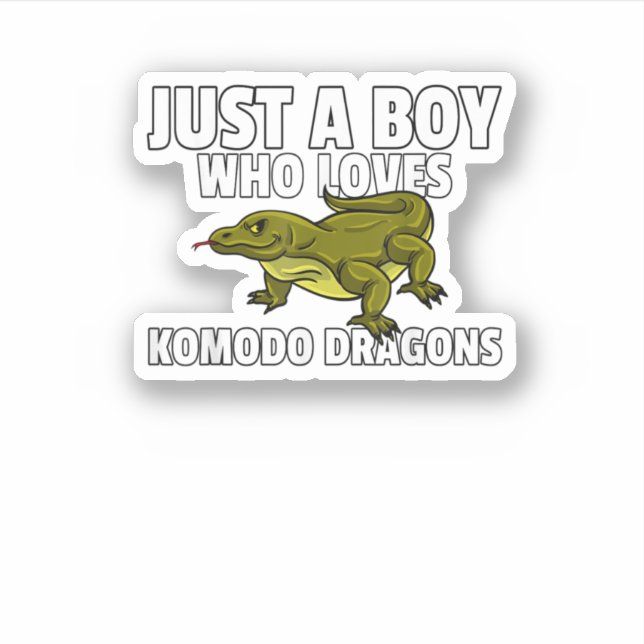Pegatina Komodo Dragon para los niños Komodo Dragon (Anverso)