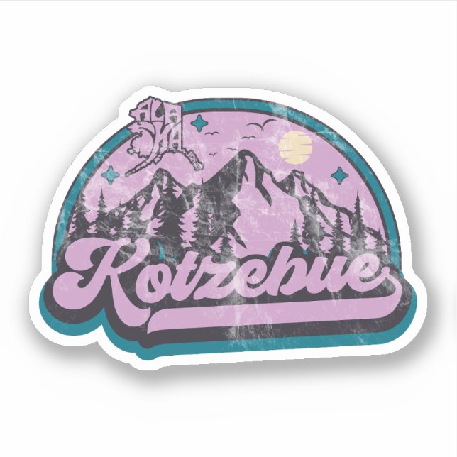 Pegatina Kotzebue, Alaska (Anverso)