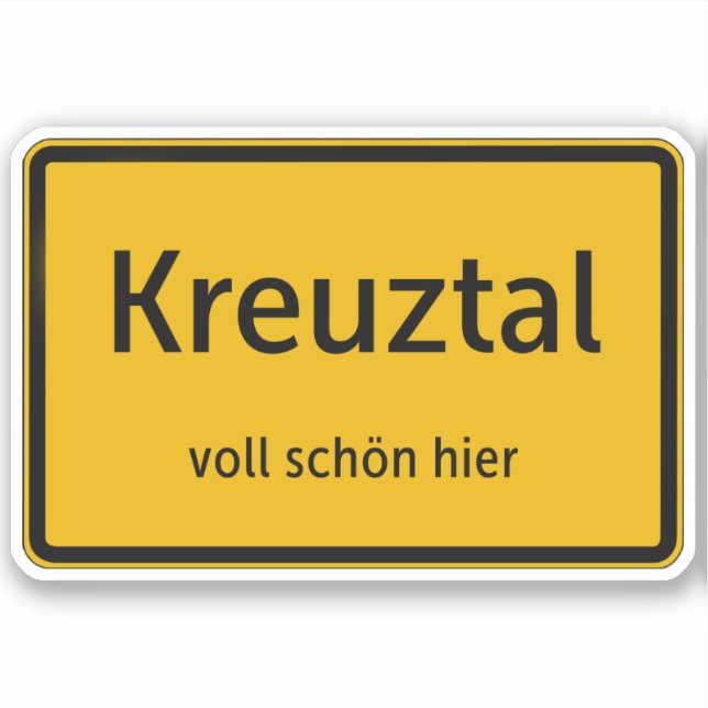 Pegatina Kreuztal Aufkleber Sticker Autoaufkleber (Anverso)