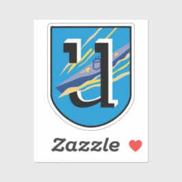 Pegatina Kriegsmarine 1ª flotilla de U-barco Emblem Classic