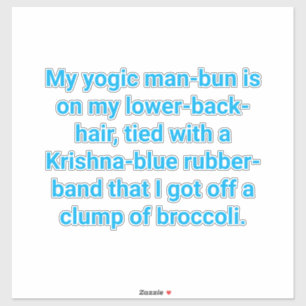 Pegatina Krishna-Azul Yogic Moño Hankamer Artjunkhaus