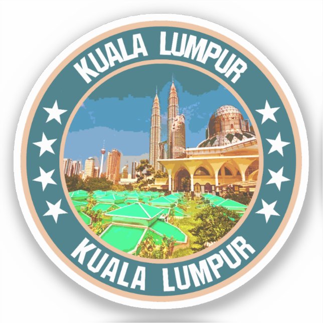Pegatina Kuala Lumpur (Anverso)