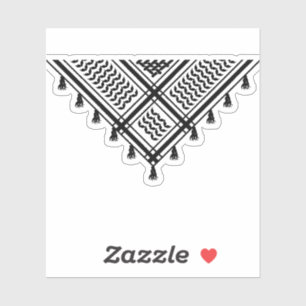 Pegatina Kufiya negro