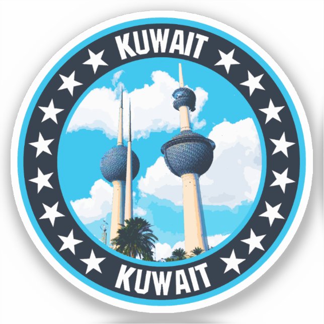 Pegatina Kuwait (Anverso)