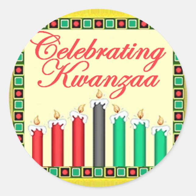 Pegatina KWANZAA (Anverso)