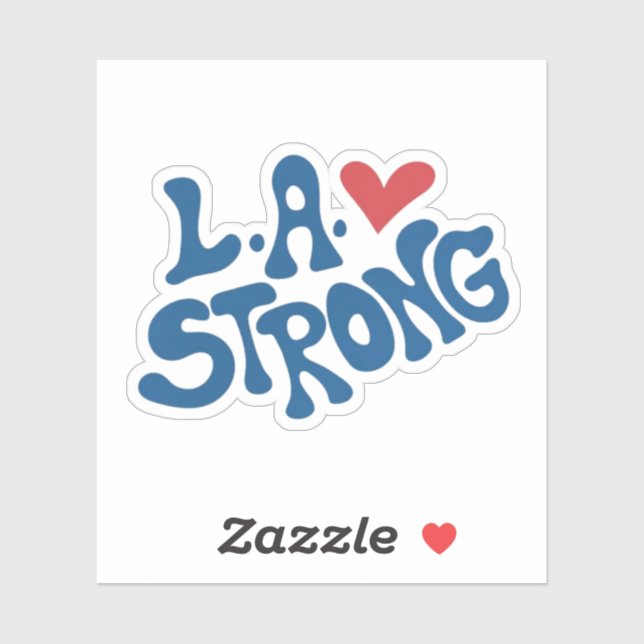 Pegatina L.A. Strong, California Wildfire (Hoja)