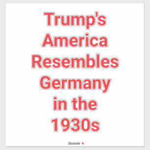 Pegatina La América de Trump Alemania años 30 Hankamer Artj
