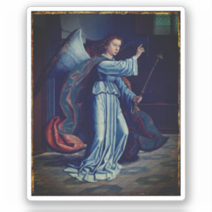 Pegatina La Anunciación - por Gerard David, 1506